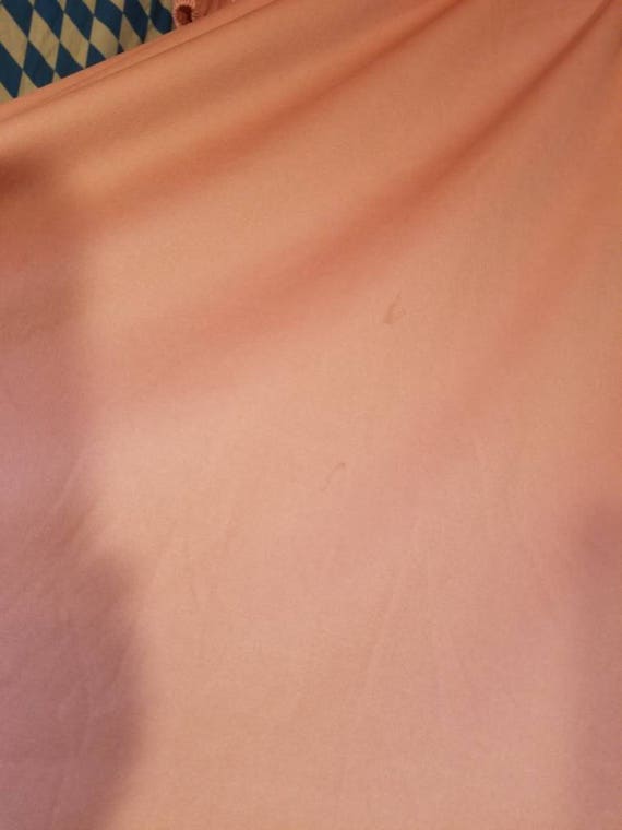 Peach 70s 1970sdisco glam boho hippie polyester d… - image 5