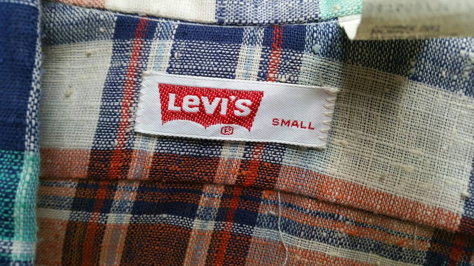 70s Levis Plaid Western Shirt Small Mens Boho Hippy Grunge | Etsy