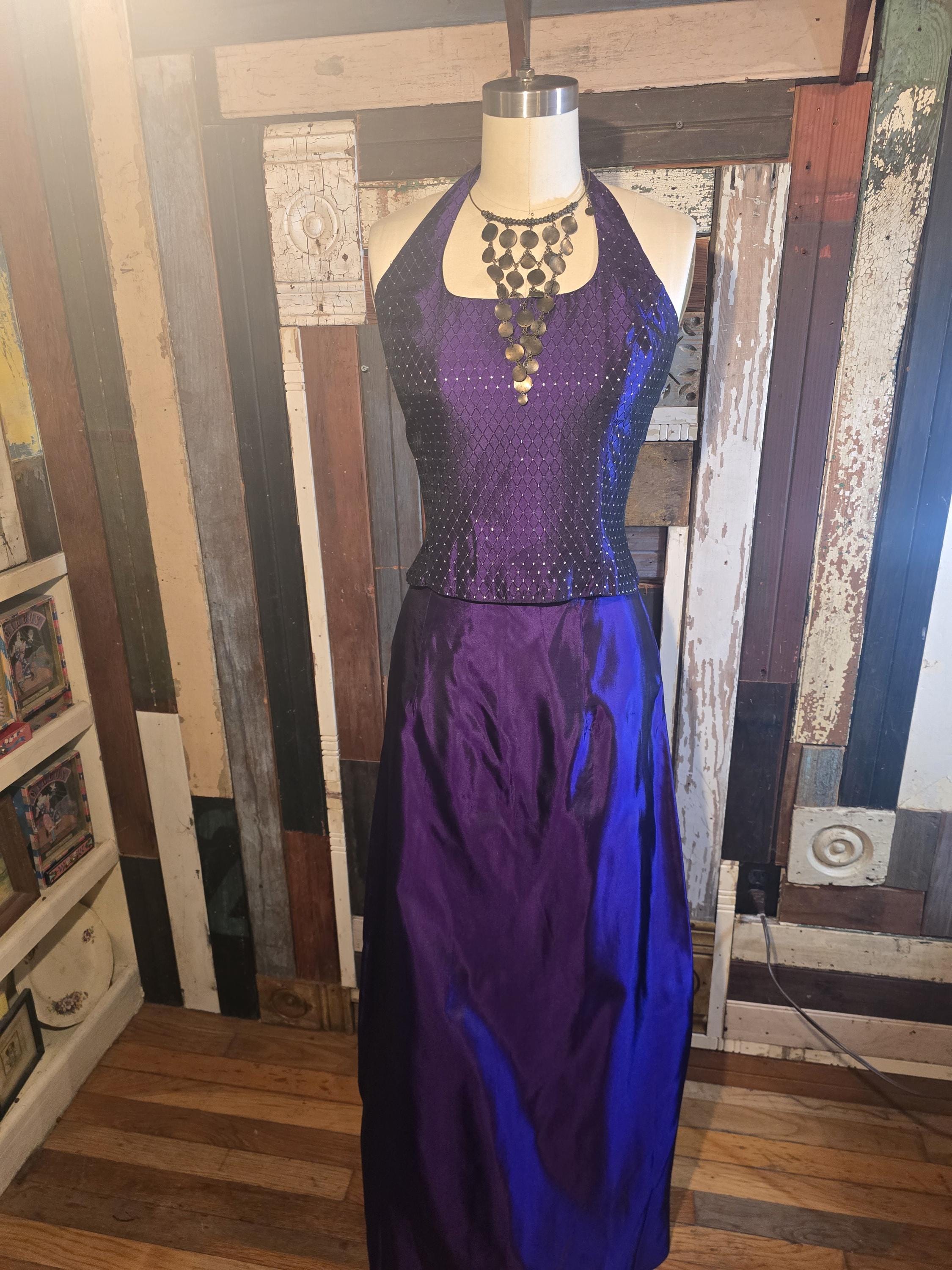 Purple 2000s Prom Dress - Etsy