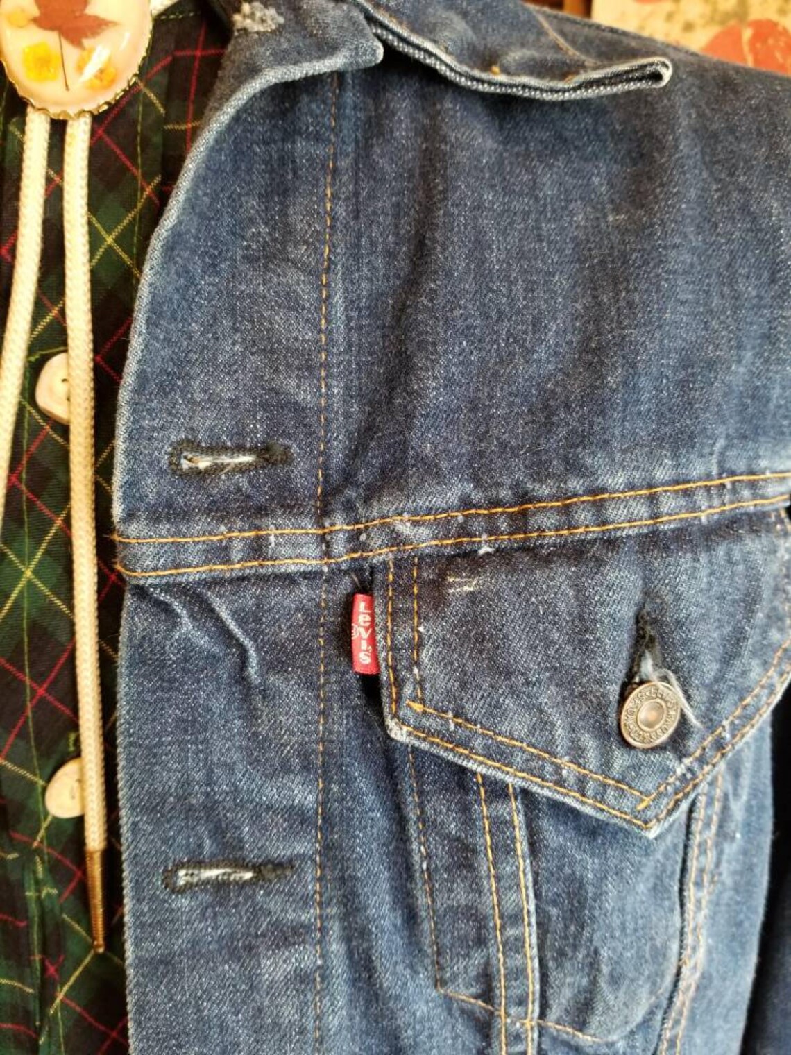 Levis Indigo Denim Jean Jacket 60s Vintage Men's | Etsy