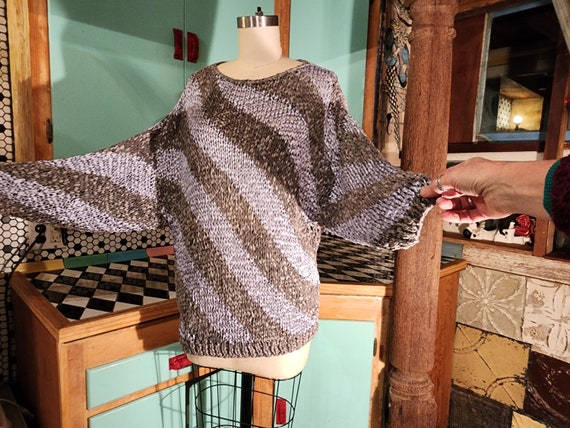 80s 1980s amazing suede ribbon sweater shirt boho… - image 4