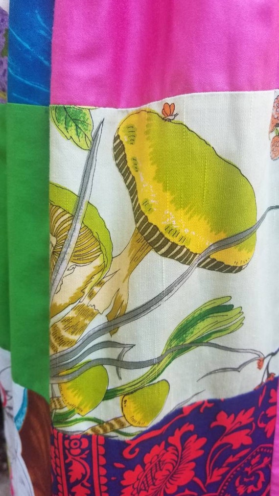 Psychedelic designer alice patchwork polynesian 6… - image 5