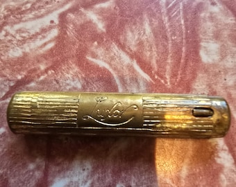 1920s 1930s rare empty  luxor lipstick tube brass collectible makeup cosmetics