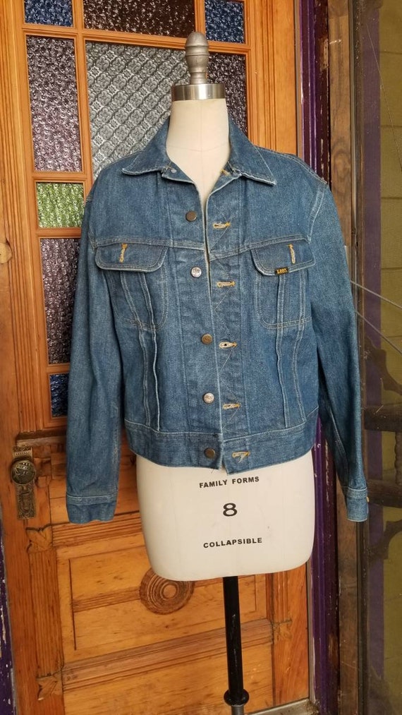 60s 70s Lee Denim Jean Jacket Made in the USA Chest 42 | Etsy