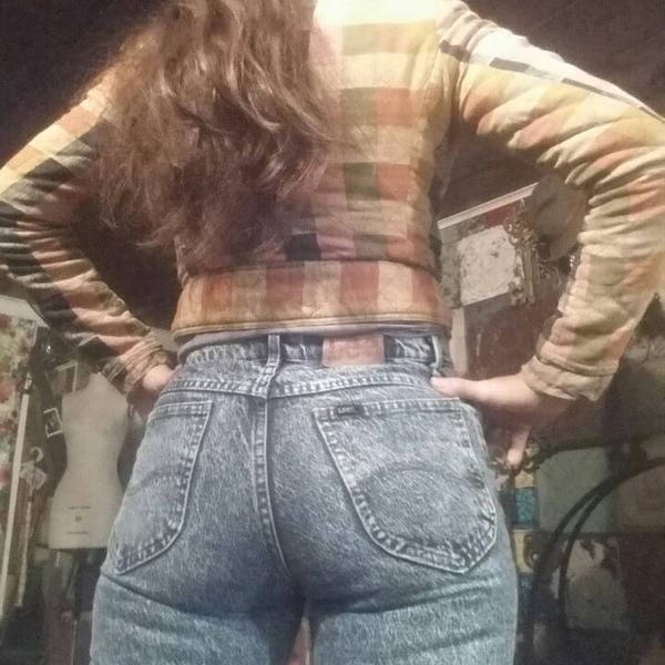 awesome Lee 80s 1980s acid wash jeans new wave punk rocker metal mom denim acid washed wash high waisted