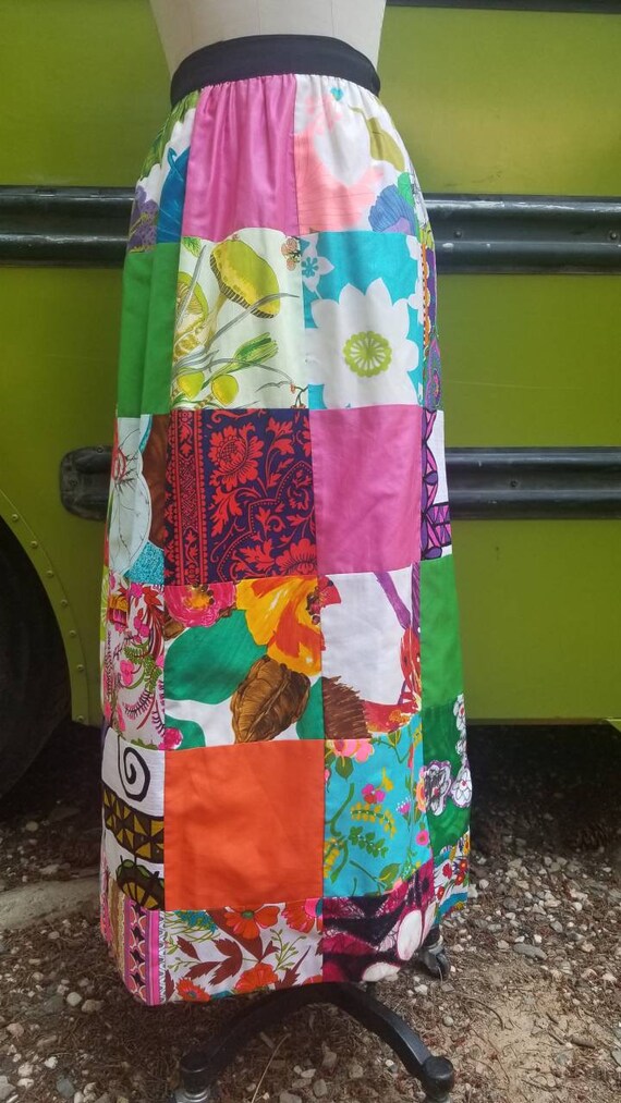 Psychedelic designer alice patchwork polynesian 6… - image 7