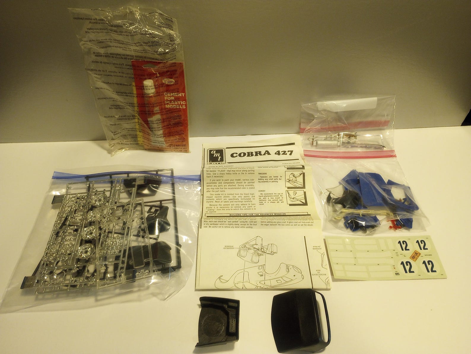 1990 AMT ERTL Shelby Cobra 427 Model Complete in Box With Instructions ...