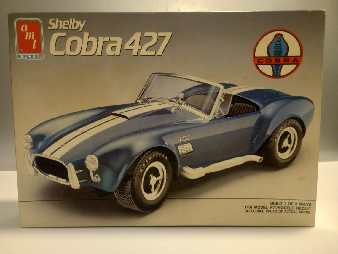 1990 AMT ERTL Shelby Cobra 427 Model Complete in Box With Instructions ...