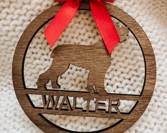 Ornamento personalizzato in legno per animali domestici