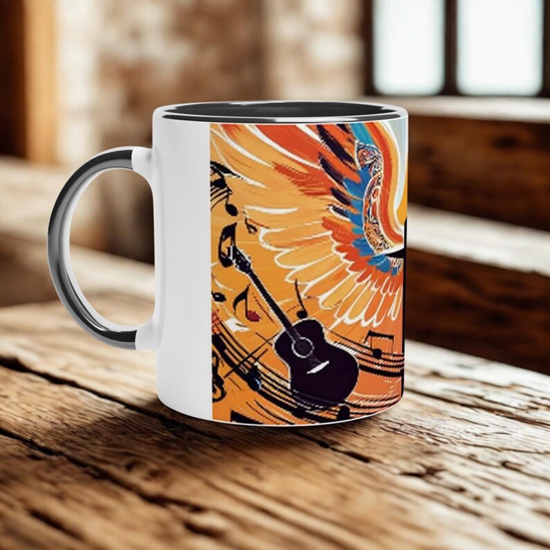 Taza Melodías Fieles - Dedica tu amor a Dios a través de la música - Taza de café de cerámica de 325 ml imagen 2