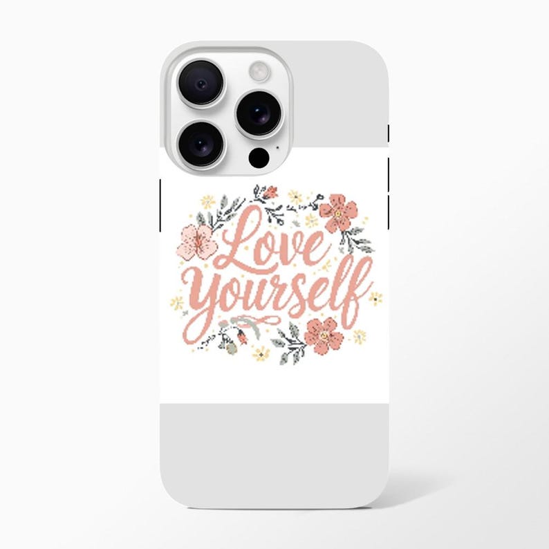 Love Yourself iPhone Case - Dual Layer Tough Protection | Choose Your Design | Gift for Her image 2