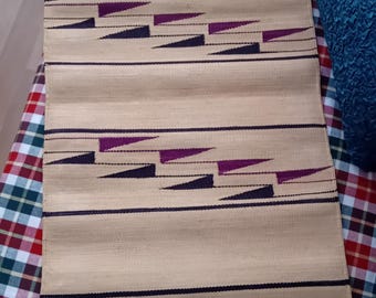 Vintage Rwandese Tutsi Handcrafted Ethnic Wall Hanging, Rwanda Central Africa 1980's