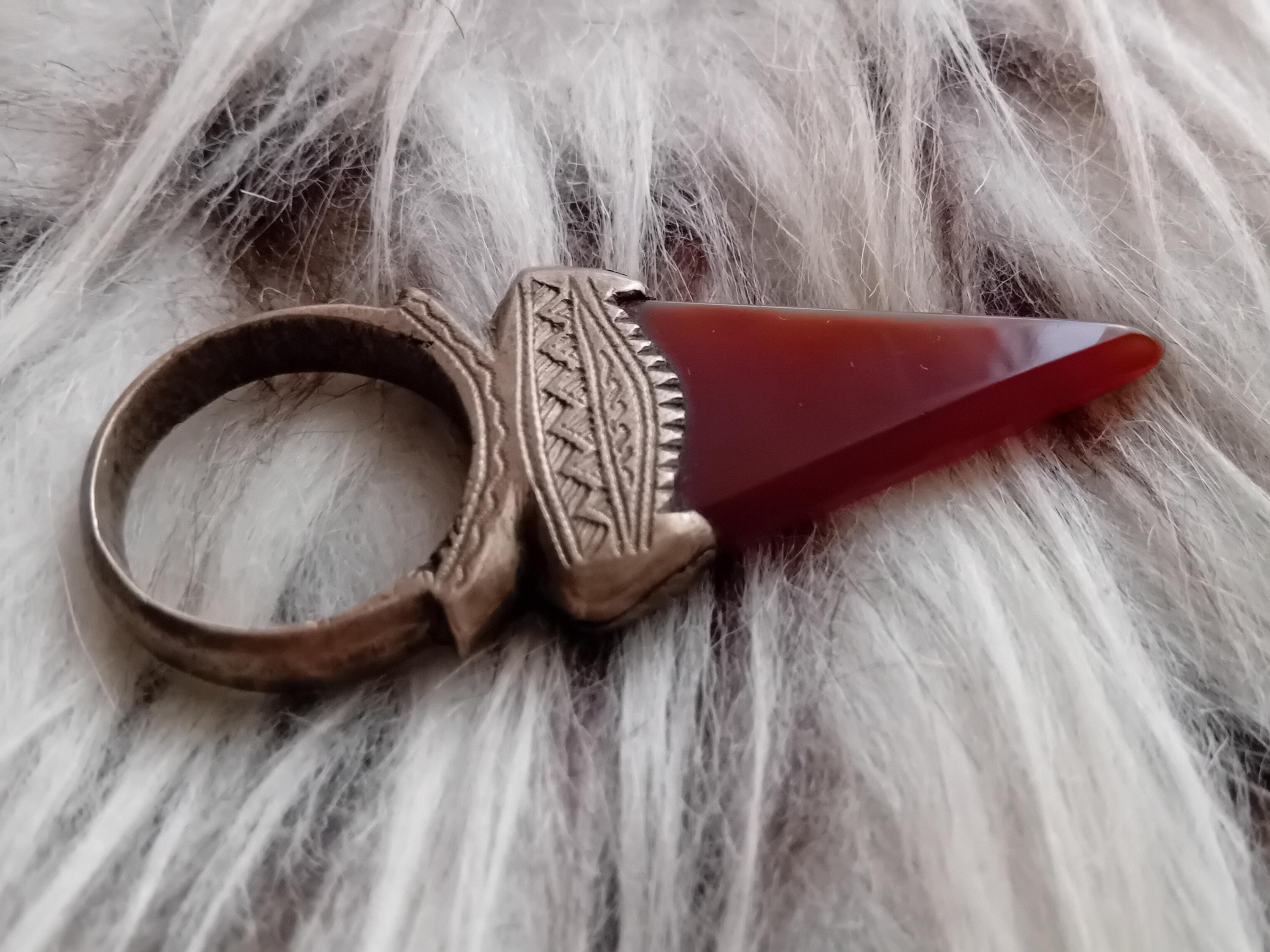 Carnelian ring tuareg - Etsy 日本