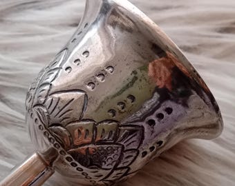 Indonesisk silverklocka, vintage handgjord bordsklocka, Indonesien 2000-talet