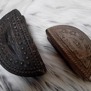 Two very old Lao Silver Betel Nut Containers/Medicine Boxes, Laos Southeast Asia 1800&#39;s