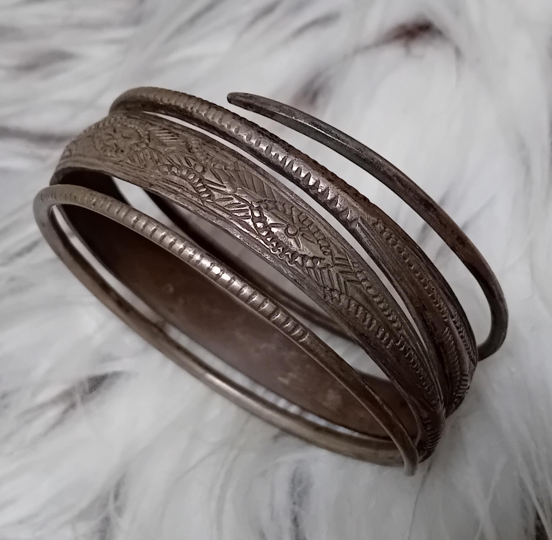 Laos silver bracelet - Etsy 日本