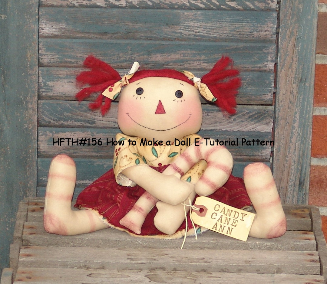 Doll Making Guide for Beginners Tutorial Ebook, Raggedy Cloth Doll
