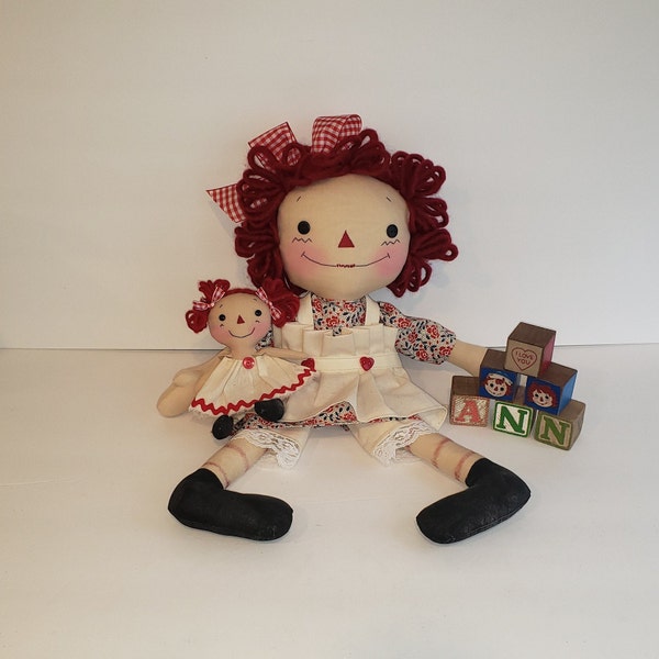 Sewing pattern Vintage Memories Raggedy and Me brand Pattern, Homespun from the Heart dolls and patterns, HFTH230