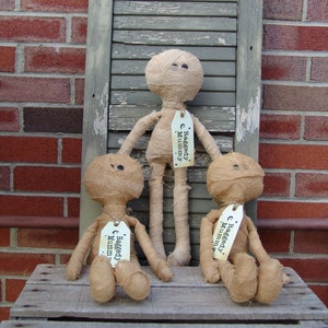 Primitive Halloween Mummy Doll Pattern, Ragged Mummy Doll Pattern, Zombie Pattern, Homespun von den Herz-Mustern HTTH142