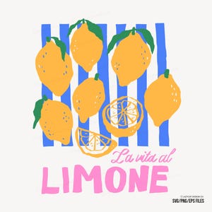 Citron Trendig Handritad Illustration SVG PNG EPS