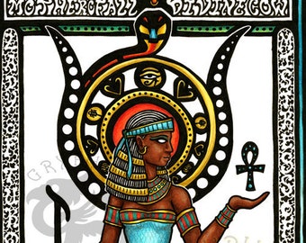 Egyptian Nouveau Hathor Original Artwork