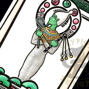 Egyptian Nouveau Osiris Original Artwork image 1