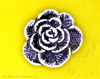 Simple Rose Hand Crafted Beautiful Flower Magnet in Multiple Colors