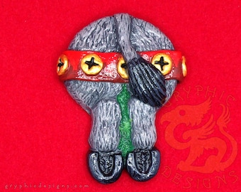 Aimant de Noël humoristique fait main « Jingle Bells Donkey Butt »