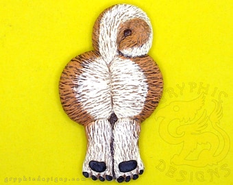 Aimant humoristique fait main représentant les fesses d'un Shiba Inu