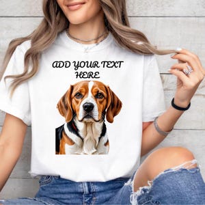 Personalized Beagle Dog T-Shirt: Custom Pet Lover Gift