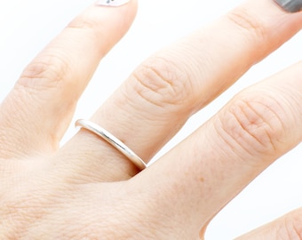 stacking ring dot 925 sterling silver women stackable solitaire gift for her