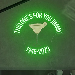 This One is For You Jimmy 1946-2023 neon sign,Jimmy Buffett Fan Gift, Jimmy Buffett Memorial, Jimmy Quote, breathe in breathe out move on