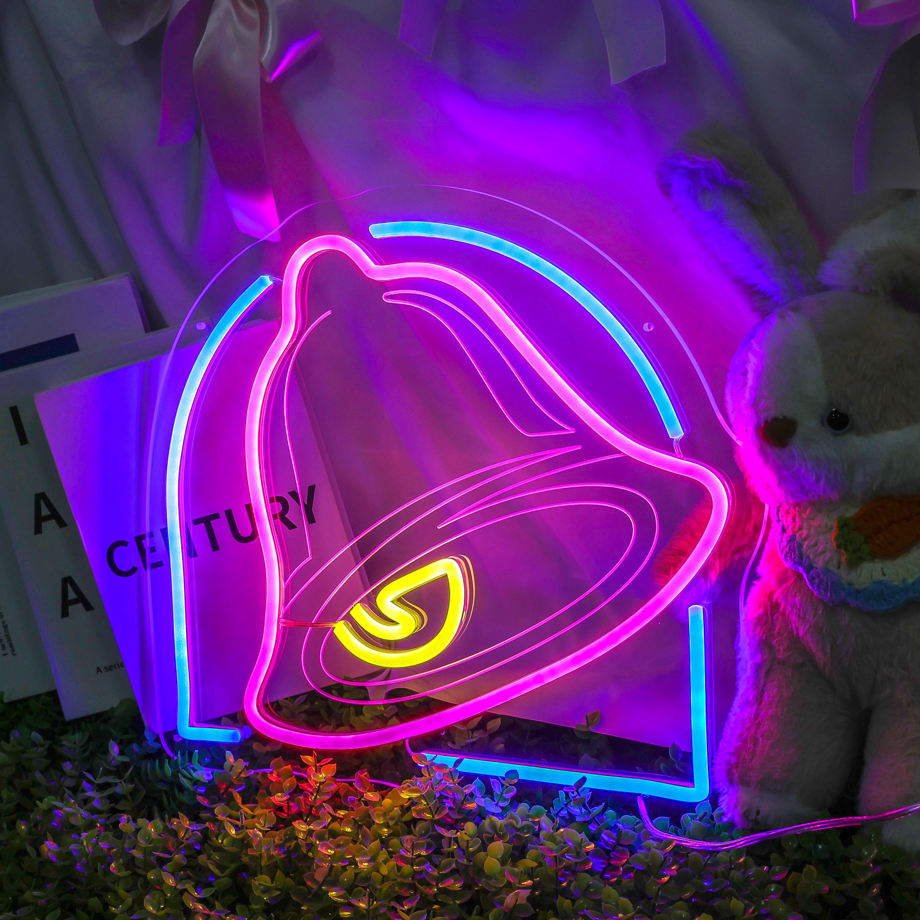 Taco Bell Neon Sign, Taco Lover Gift Idea, Funny Decor, Foodie