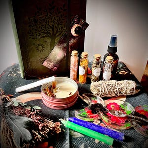 Witch Kit, Alter Box, Crystals, Intention Setting