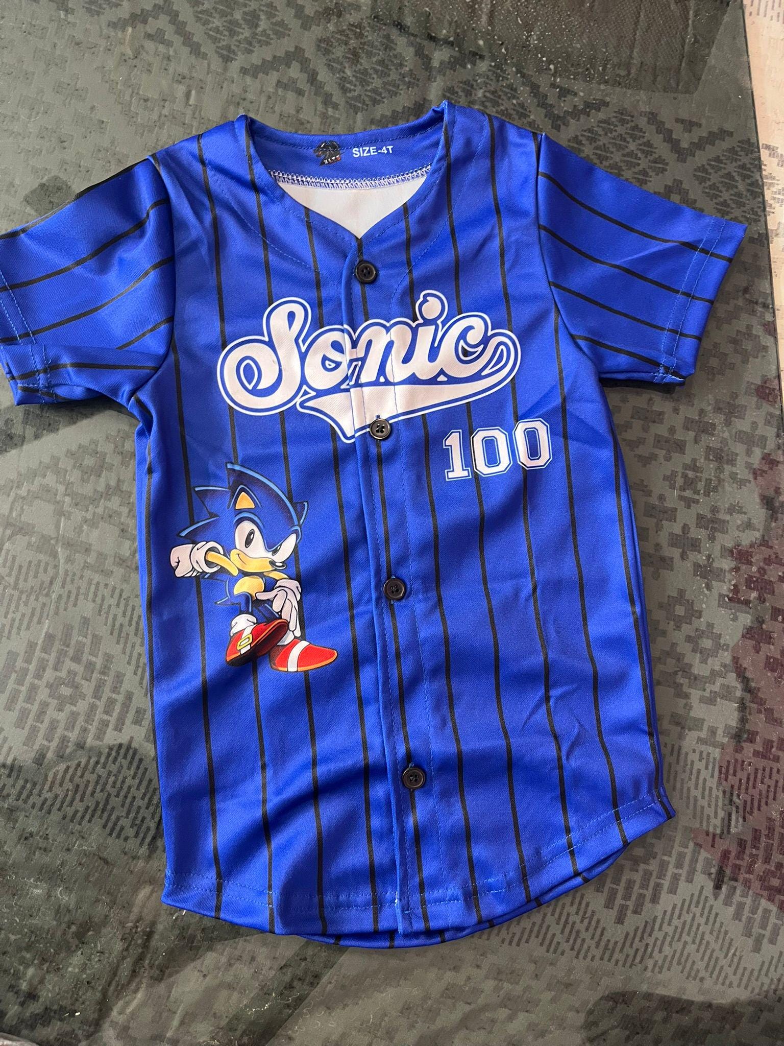 Customized Sonic Jersey with Name and Number