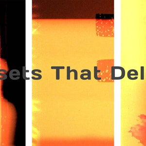 K&ouml;nnte beinhalten: Eine Collage aus drei Bildern mit gelbem und orangefarbenem Hintergrund. Der Text "Presets That Deliver" befindet sich in der Mitte des Bildes.
