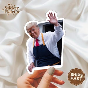 Funny Donald Trump Vinyl Sticker: Laptop Decal, Republican Gift