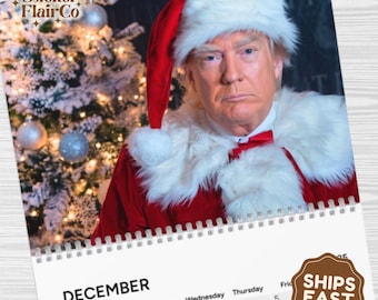 Trump 2025 Wall Calendar: Funny Political Gift