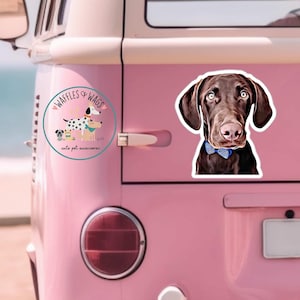 Custom Dog Magnet, Pet Magnet From Photo, Personalized Dog Magnets, Magnet Party Favors