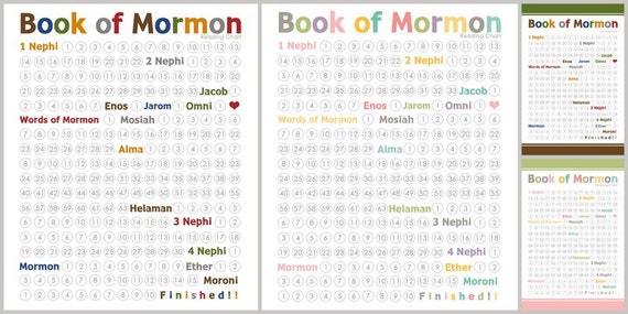 President Nelson S Book Of Mormon Challenge Chart