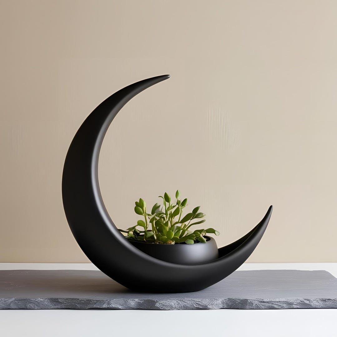 Crescent Moon Planter
