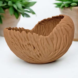 Textured Modern Decorative Bowl - Wedding Decor Bowl - Minimalist Bowl - Rustic Modern Bowl-Handmade Bowl-Coffee Table Decor