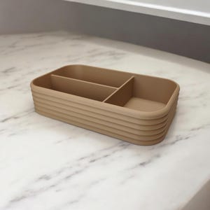 3D Printed Organizer Tray: Modern Minimalist Desk & Entryway Storage