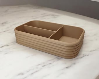 3D Printed Organizer Tray: Modern Minimalist Desk & Entryway Storage