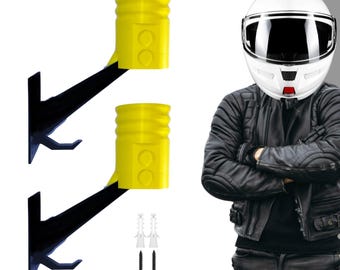 Wall Mount Helmet Hanger: Heavy-Duty Motorcycle & Sports Gear Rack