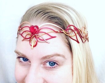 ブランド通販 Phoenix - HEART FLAMING - Circlet Elven Headdress Hand - その他
