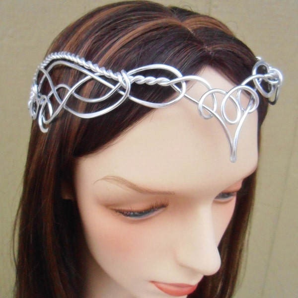 Elven Circlet VANIMA Celtic Hand Wire Wrapped - Choose Your Own COLOR - Crown Tiara Bridal Wedding Headpiece