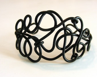 FREESTYLE Unique Artistic Wire Bracelet Cuff - Custom colors
