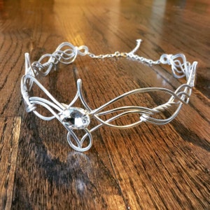 Elven Circlet SHAYLAN Celtic Hand Wire Wrapped - Crown Tiara Bridal Wedding Hairpiece Headband
