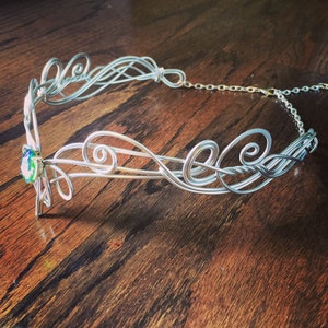 LINDALE Circlet - Celtic Elven Medieval Renaissance Hand Crafted Choose Your Own COLOR Crown Tiara Bridal Wedding Hairpiece Cosplay